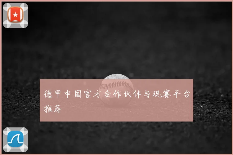 德甲中国官方合作伙伴与观赛平台推荐
